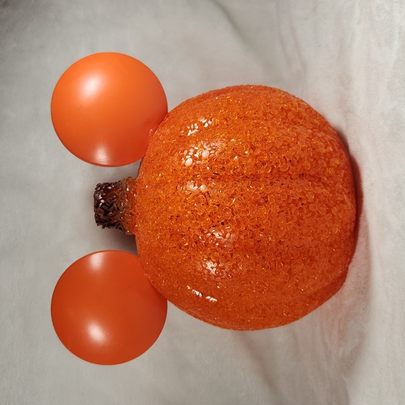 DISNEY VINTAGE, HALLOWEEN MELTED  POPCORN, LIGHTUP MICKEY PUMPKIN HEAD - Picture 2 of 8